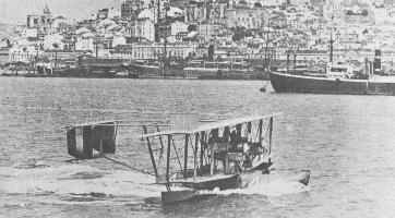 Albert Read and crew complete trans-Atlantic crossing in Lisbon, Portugal May 28, 1919